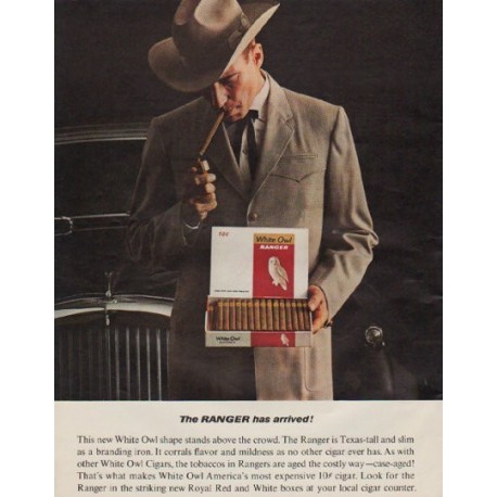 1963 White Owl Cigars Ad "The Ranger"