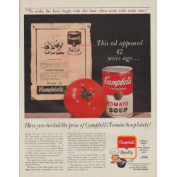 1963 Campbell's Soup Ad "42 years ago"