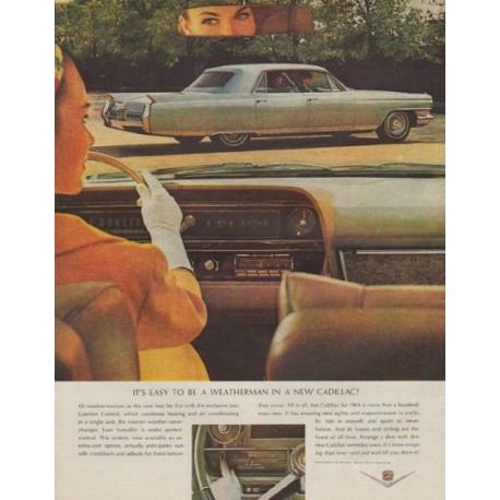 1964 Cadillac Ad "It's easy to be a weatherman"