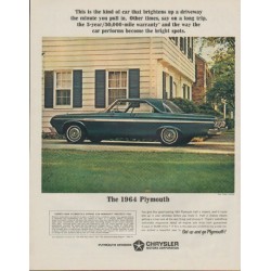 1964 Plymouth Ad "The 1964 Plymouth"