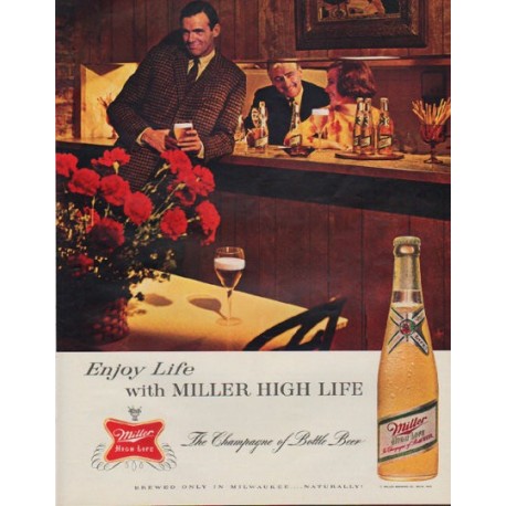 1963 Miller Beer Ad "Enjoy Life"