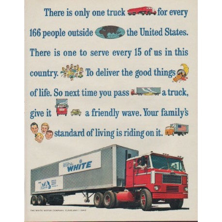 1963 White Motor Company Ad "There is only one truck"