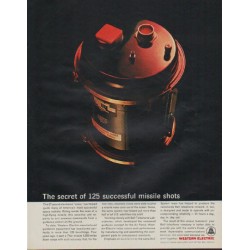 1963 Western Electric Ad "125 successful missle shots"