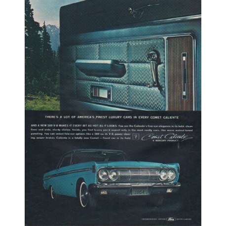 1964 Ford Mercury Ad "Comet Caliente"