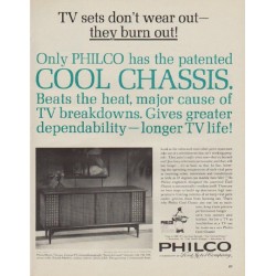 1963 Philco Television Ad "Cool Chassis"