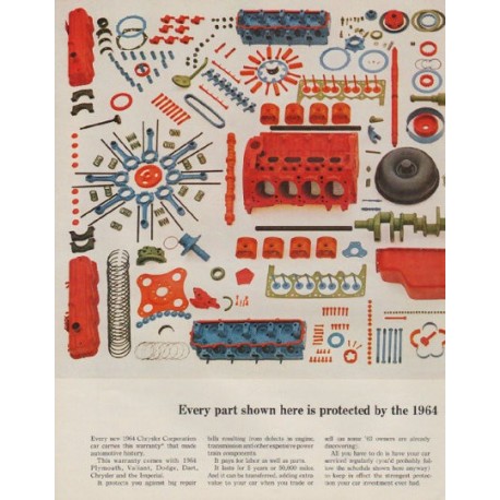 1963 Chrysler Ad "Every part"