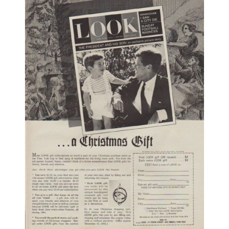 1963 LOOK Magazine Ad "a Christmas Gift"