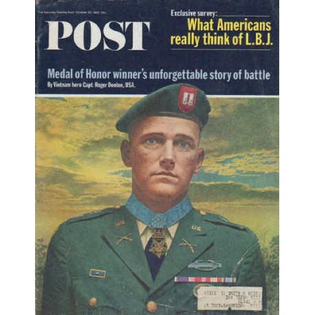1965 Saturday Evening Post Cover Page "Capt. Roger Donlon"