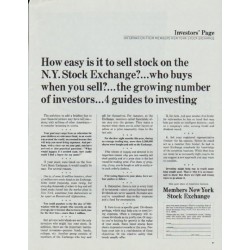 1965 Members New York Stock Exchange Ad "How easy"