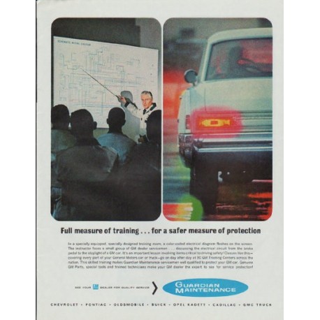 1965 General Motors Ad "Guardian Maintenance"