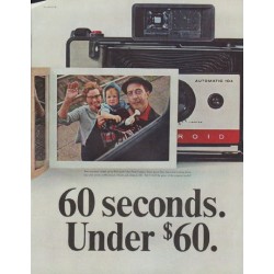 1965 Polaroid Ad "60 seconds"