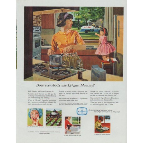 1965 LP-gas Ad "Does everybody use LP-gas, Mommy?"