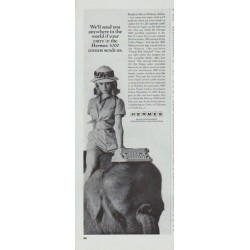 1965 Hermes Typewriter Ad "anywhere in the world"