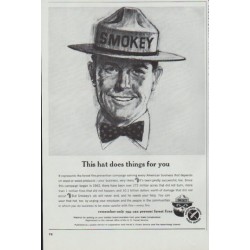 1965 U. S. Forest Service Ad "This hat"