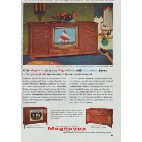 1965 Magnavox TV Ad "Magna-Color"