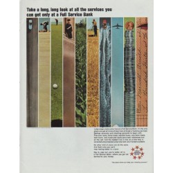 1965 Full Service Bank Ad "Take a long, long look"