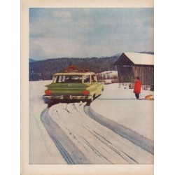 1960 Firestone Tires Ad "ice, mud or snow"