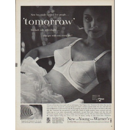 1960 Warner's Bra Vintage Ad tomorrow