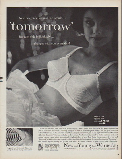 1960 Warner's Bra Vintage Ad tomorrow