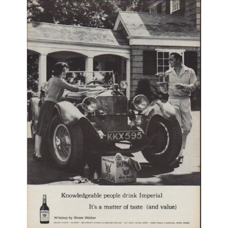 1960 Imperial Whiskey Ad "Knowledgeable people"