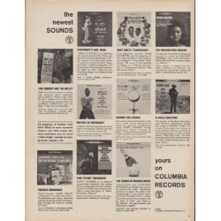 1960 Columbia Records Ad "the newest sounds"