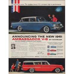 1961 Rambler Ad "Ambassador V-8"