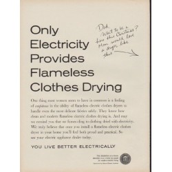 1960 Edison Electric Institute Ad "a dryer like this"