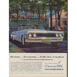 1961 Oldsmobile Ad "Beauty ... Economy"