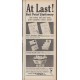 1960 Nifty Ball Point Stationery Ad "At Last"