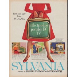 1960 Sylvania TV Ad "reflection-free"