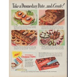 1960 Dromedary Date Ad "Create"