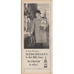 1960 Fleischmann's Whiskey Ad "In Fine Whiskey"