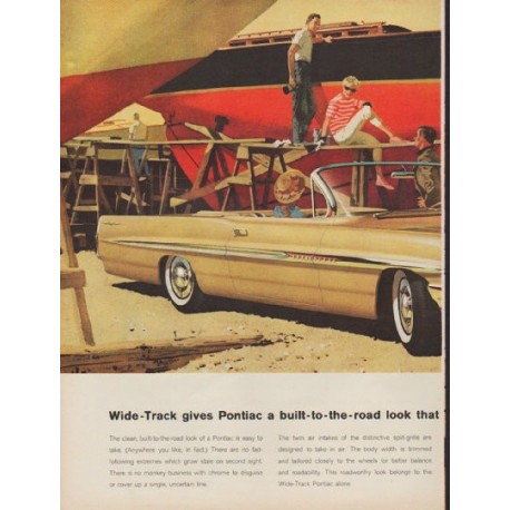 1961 Pontiac Bonneville Ad "look that can't be copied"