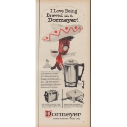 1960 Dormeyer Ad "Brewed in a Dormeyer"