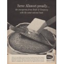 1960 Allsweet Margarine Ad "Serve Allsweet proudly"