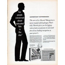 1961 Mazola Margarine Ad "Important Difference"