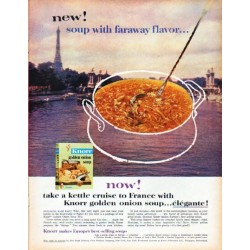 1961 Knorr Soup Ad "faraway flavor"