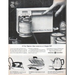 1961 General Electric Ad "A Can Opener"