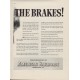 1937 Association of American Railroads Ad "BRAKES!"