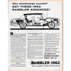 1962 Rambler Ad "Why shortchange yourself?"
