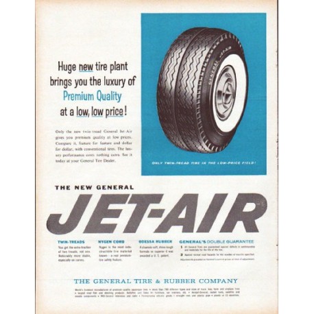 1961 General Tire Ad "Huge new tire plant"