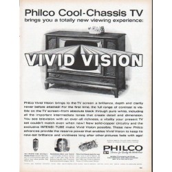 1961 Philco Television Ad "Vivid Vision"