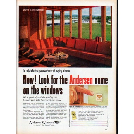 1961 Andersen Windows Ad "guesswork"