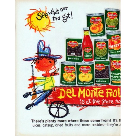 1961 Del Monte Ad "Round-Up"