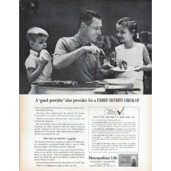 1961 Metropolitan Life Insurance Company Ad "good provider"