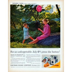 1961 Kodak Ad "unforgettable July 4th"