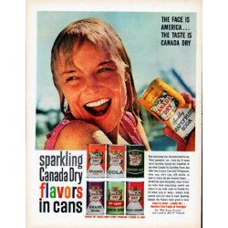 1961 Canada Dry Ad "The Face Is America"