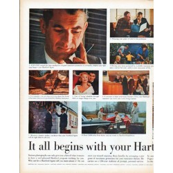 1961 The Hartford Insurance Ad "your Hartford Agent"