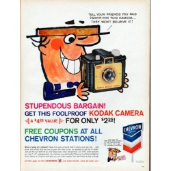 1961 Chevron Ad "Stupendous Bargain"