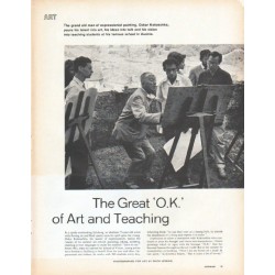 1961 Oskar Kokoschka Article "The Great 'O.K.' of Art and Teaching"